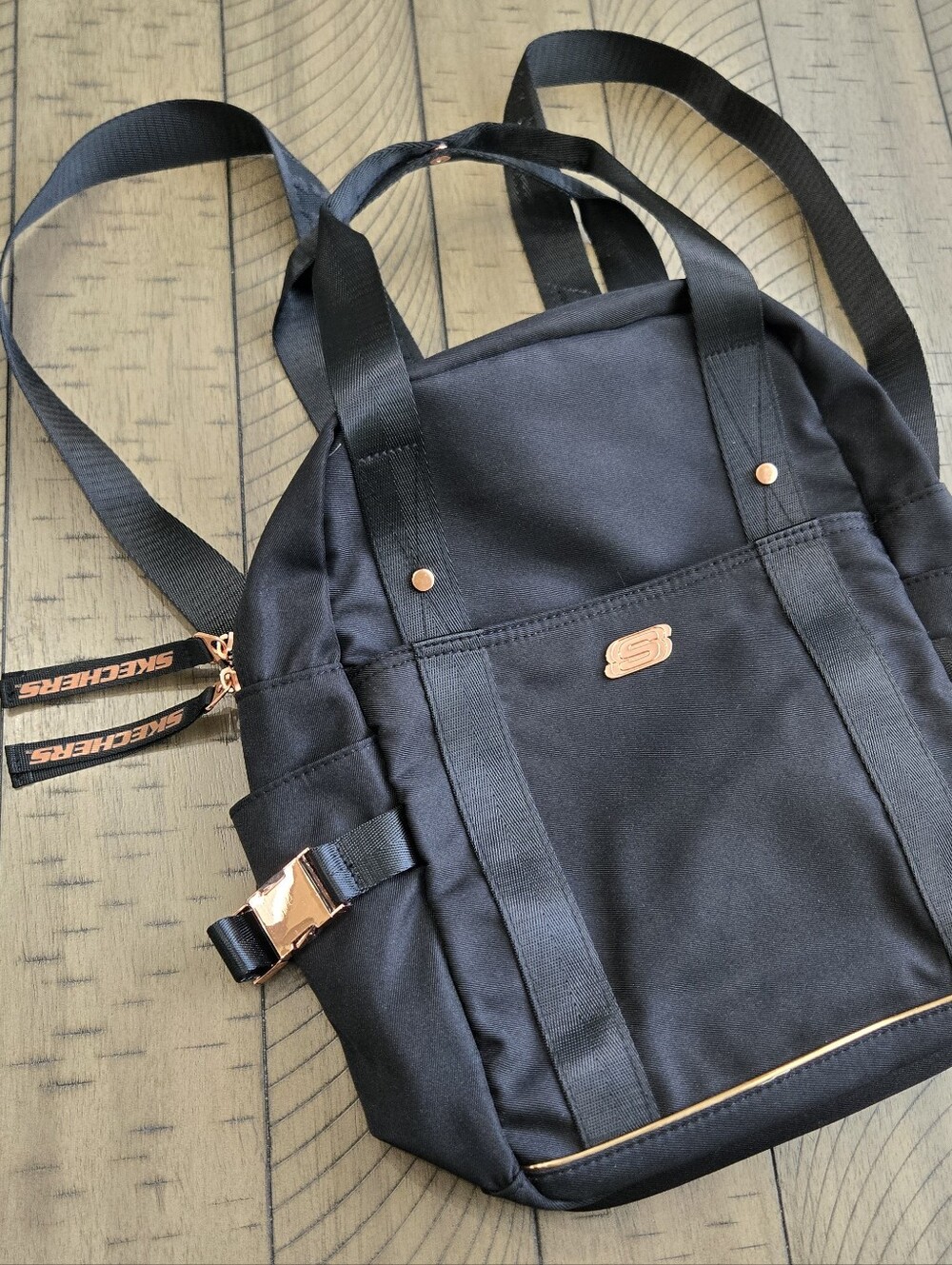 *Like New* Skechers Black Backpack Tote